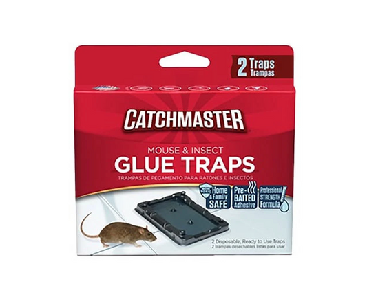 Catchmaster Mouse & Insect Glue Trap 2pk, 12/bx