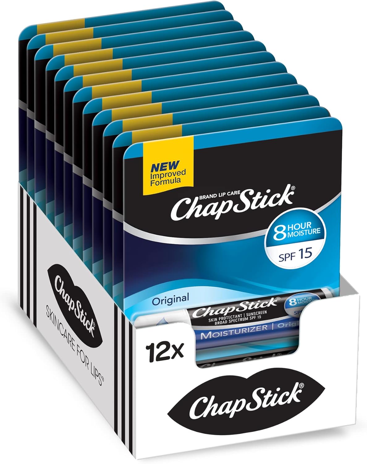 Chapstick Moisturizer Blister Card 12ct
