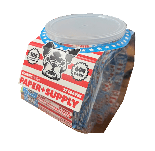 Classic 1.25 Cigarette Paper+Supply Pre-Priced $0.69 105/Jar