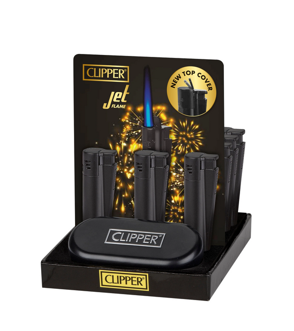 Clipper Metal Black Matte Jet Flame 12/tray