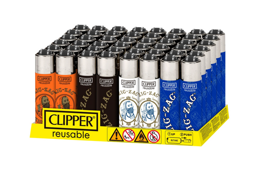 Clipper Zig Zag Lighters 48/tray