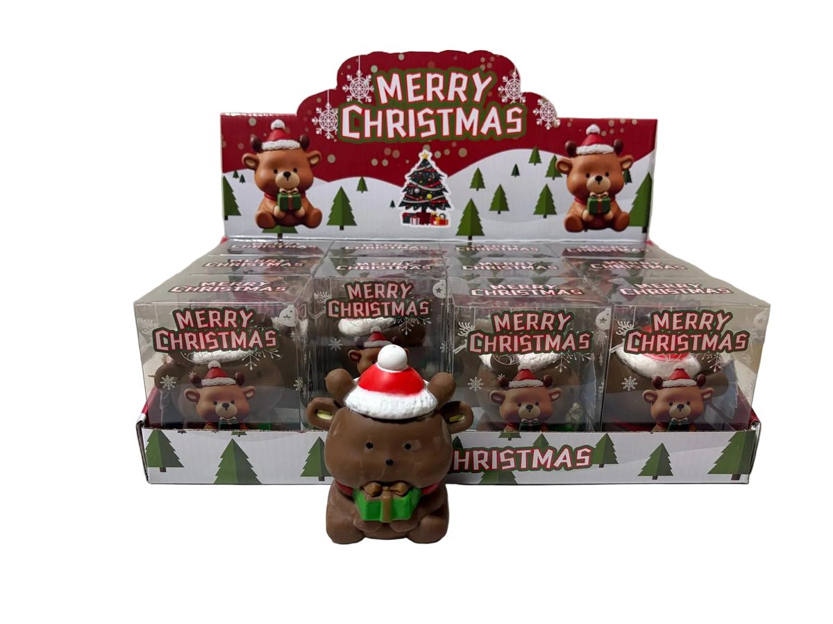 Crunchy Holiday Bear Squishy Toy 12/bx
