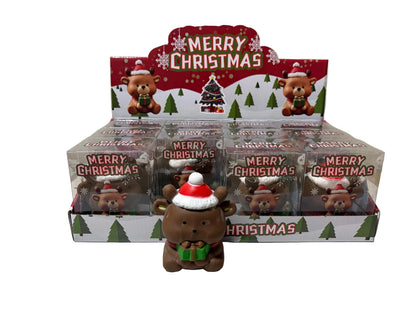 Crunchy Holiday Bear Squishy Toy 12/bx