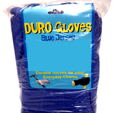 DURO Blue Economy Jersey Gloves 12/pk