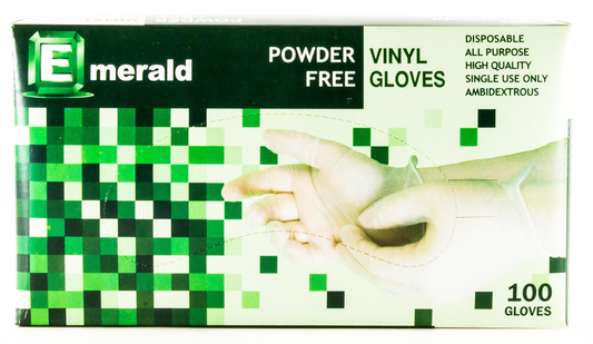 Disposable Powder Free Vinyl Gloves 100/pk