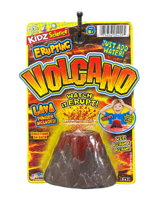 Packaged volcano toy 