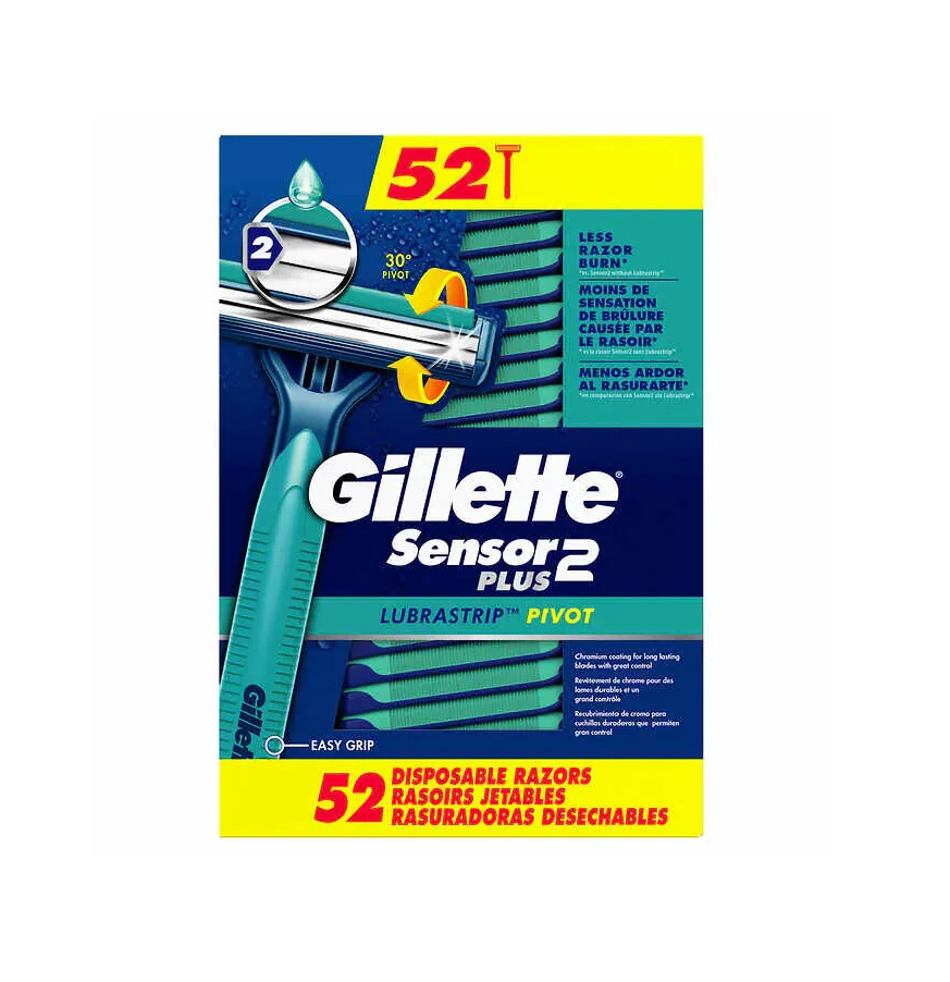Gillette Sensor2 Plus Disposable Razors 52ct