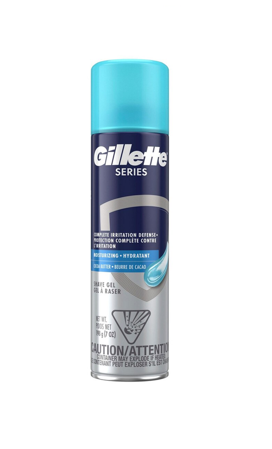 Gillette Series Men's Moisturizing Shave Gel 7oz 6/bx