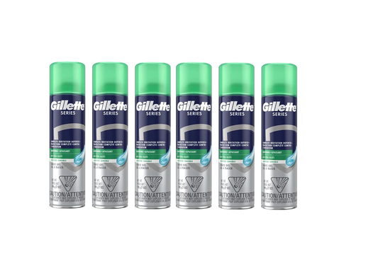 Gillette Series Men's Sensitive Shave Gel with Aloe 200ml (6.75oz) 6/bx