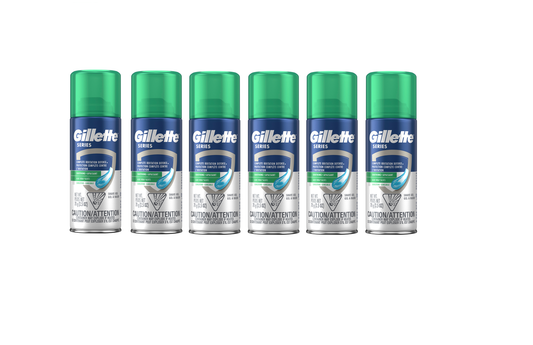 Gillette Series Men's Sensitive Shave Gel with Aloe 2.5oz 6/bx
