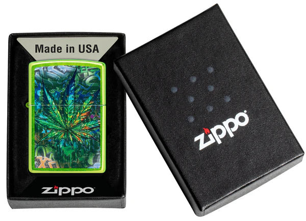 Zippo Graffiti Leaf Design #46846