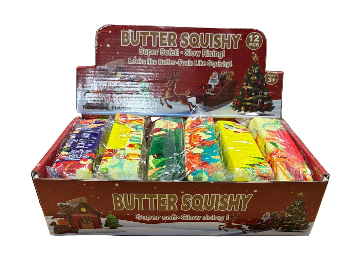 Squishy Holiday Butter Vent Toy 12/bx
