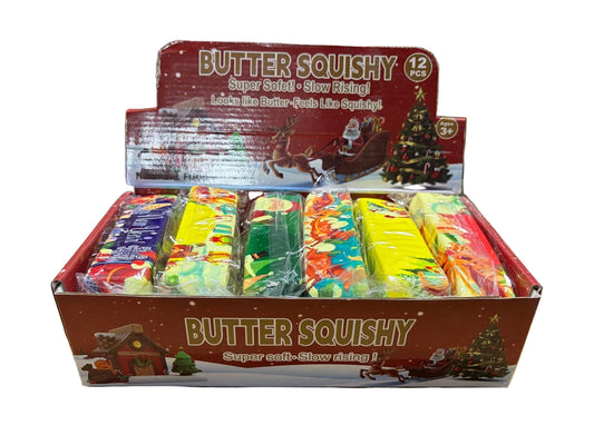 Squishy Holiday Butter Vent Toy 12/bx