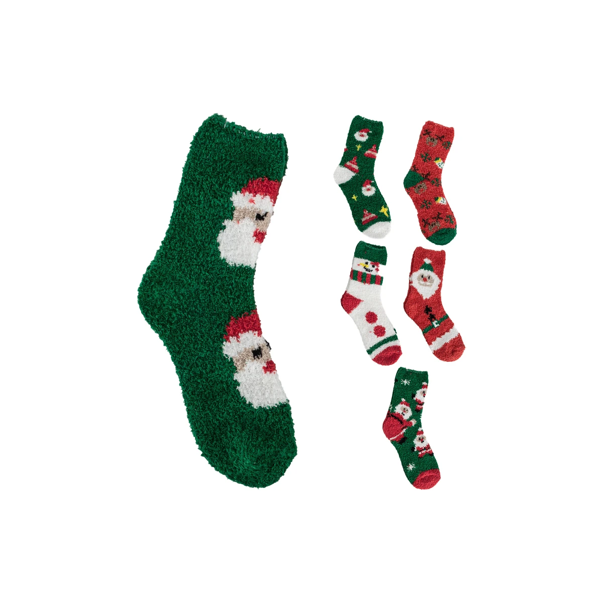 Fuzzy Holiday Socks 12/bx