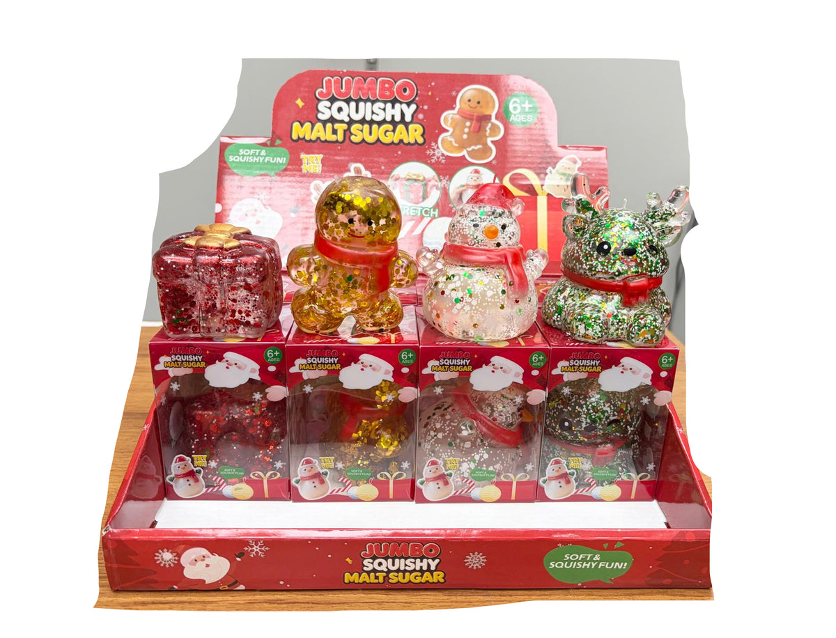 Holiday squishy Vent Toy assorted styles 12/bx