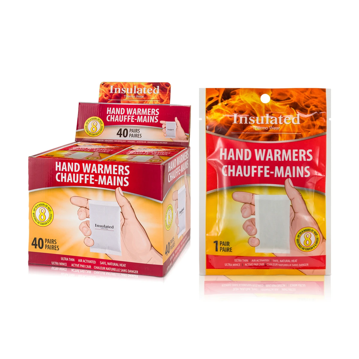 Insulated Air Activated Hand Warmers 40/bx
