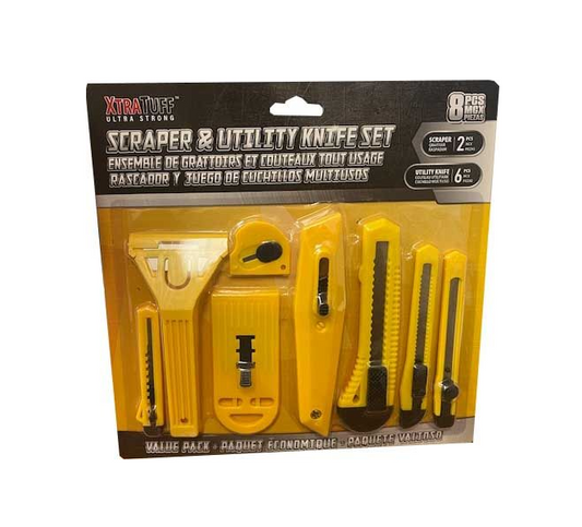 Scraper & Utility Knife Set 6/bx