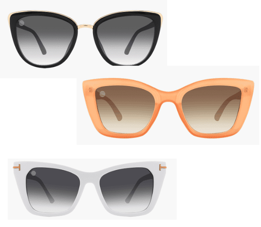 Wholesale Ladies Cat Eyes Sunglasses 12/bx