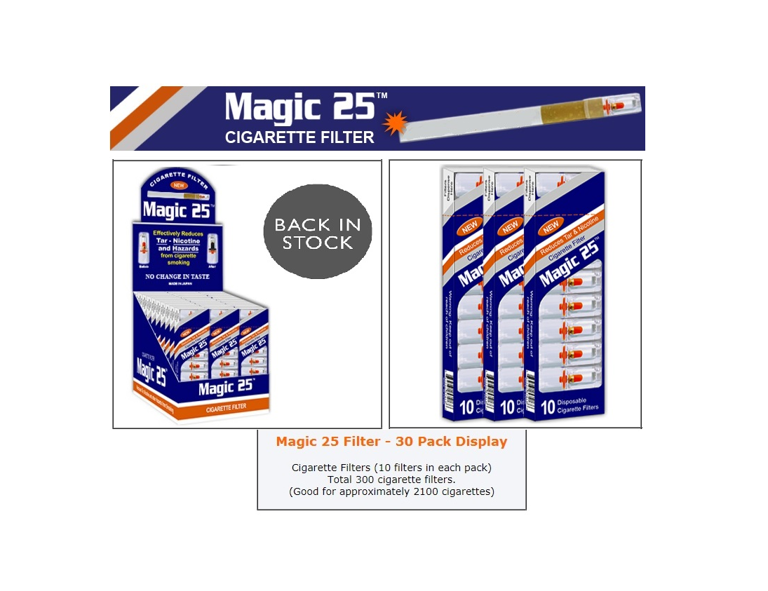 Magic Filters 30/bx 10pc In Each