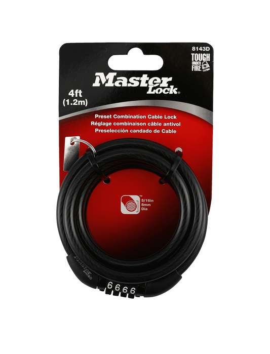 Masterlock 4ft Combination Lock 6/bx