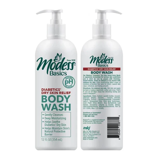 Modess Dry Skin Body Wash 12oz 12/bx