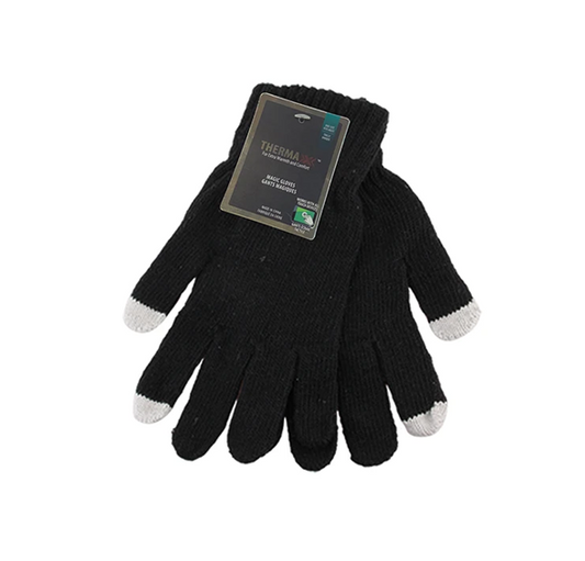 Magic Touch screen Black Winter Gloves 12/bx