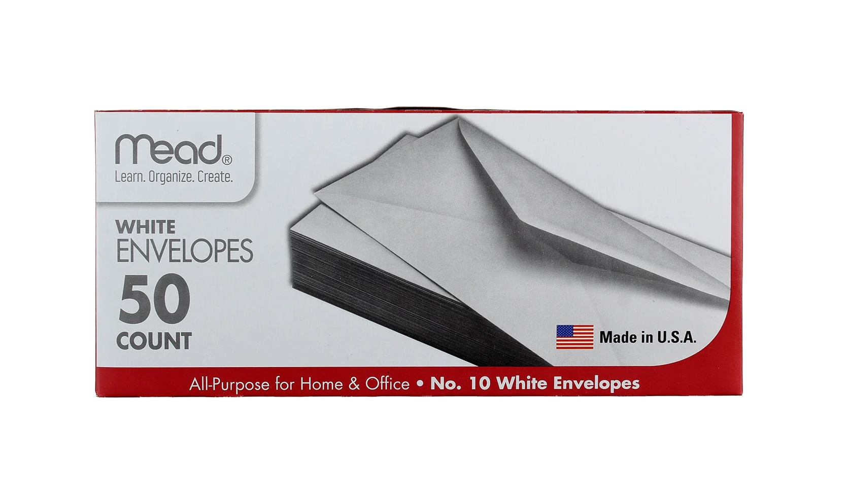 Box of Mead white envelopes 