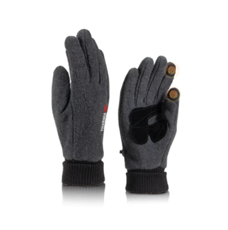 Men Thermax Winter Touchscreen Gloves w/ Leather Palm 12/bx