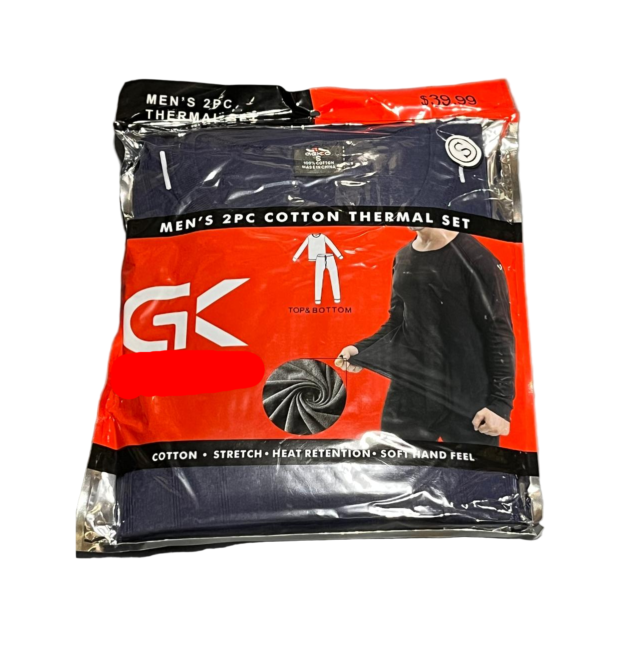 Men's Winter 2pc Thermal Set Assorted Colors 6/bx