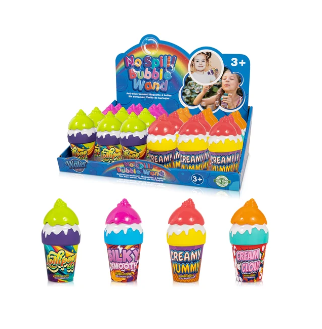 No Spill Bubble Tub Toy Ice Cream Design 40ml 24/display