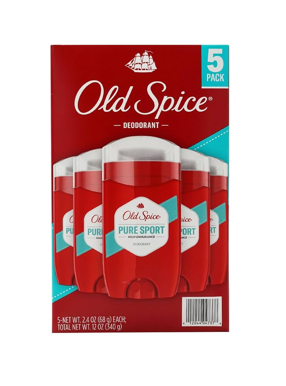 Old Spice Deodorant Pure Sport 3oz 5/pk
