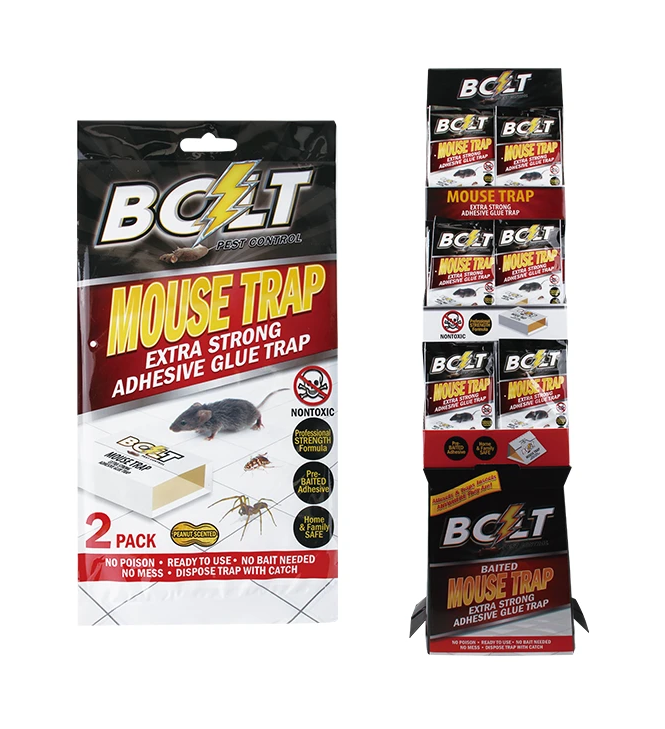 Bolt Mouse Traps 2pk 144pc Floor Display – mfgrus