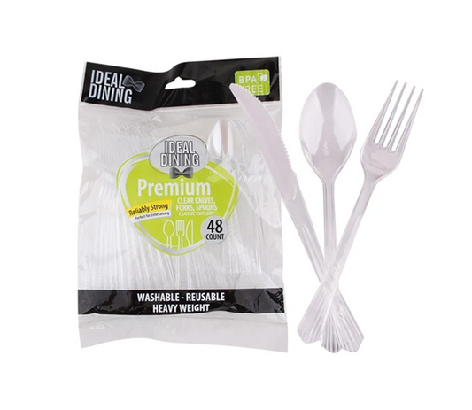 Plastic Cutlery Combo 48ct 12/bx