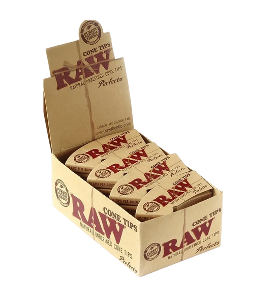 Raw Perfecto Cone Tips 32 Tips Per Booklet 24/booklets