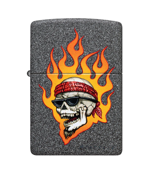Zippo Rietveld® Flaming Skull Design #46933