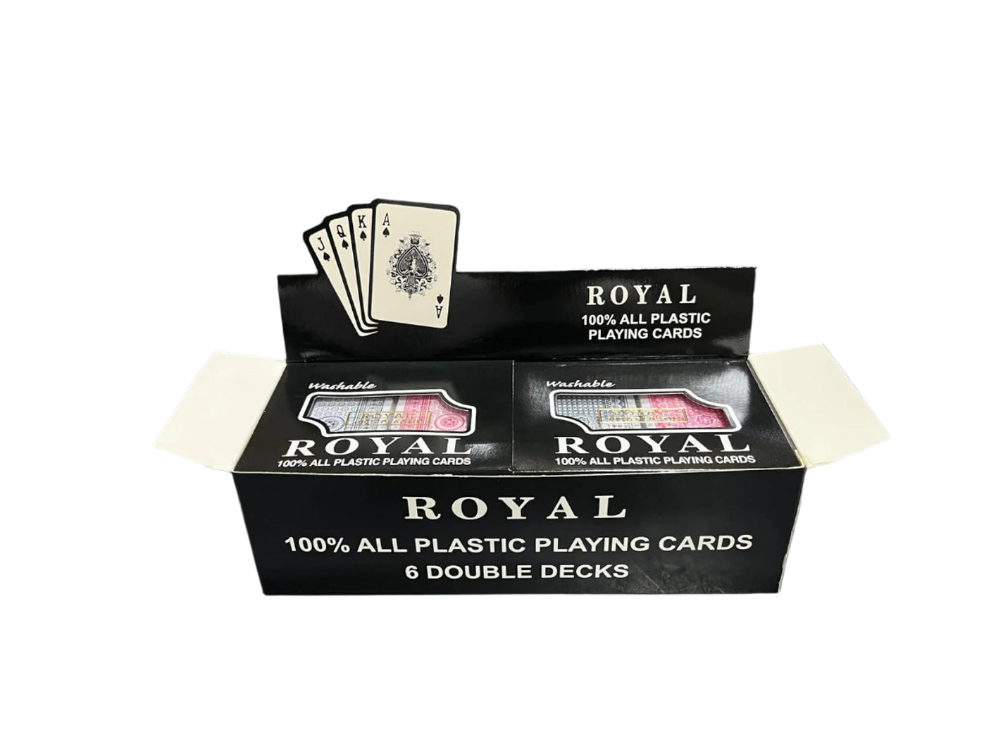 Royal All Plastic Washable Playing Cards 6 Double Decks