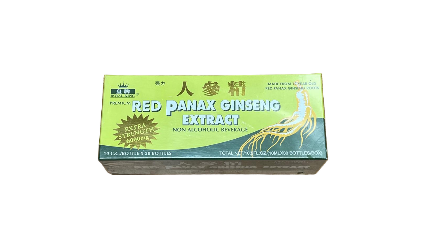 Royal King Red Panax Ginseng Extract 6000mg, 0.33 Fl Oz 30/ct