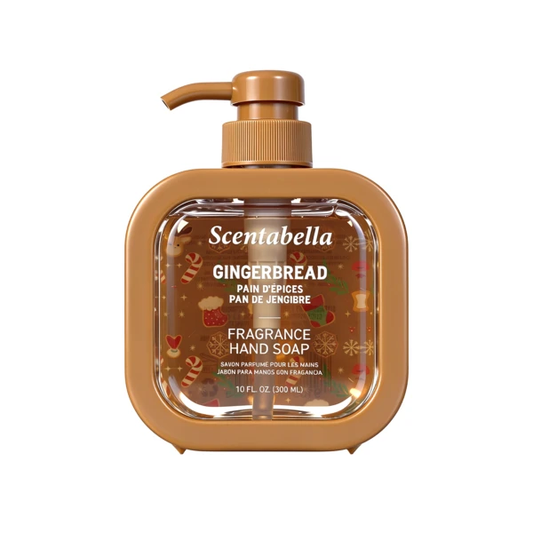 Scentabella Hand Soap 10oz Holiday Gingerbread 12/bx