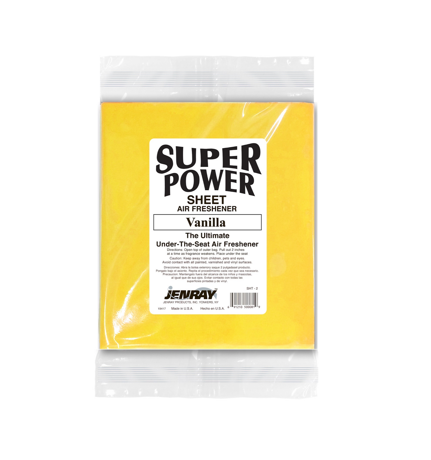 Super Power Sheet Air Freshener 12/bx