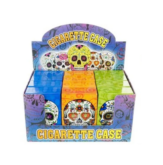 Skull Design Cigarette Cases 12/ct