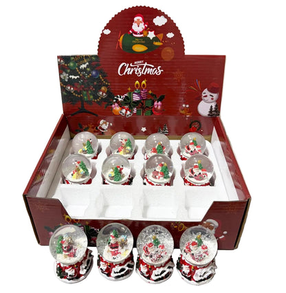 Christmas 2" Snow Globe Assorted Styles 12/Display
