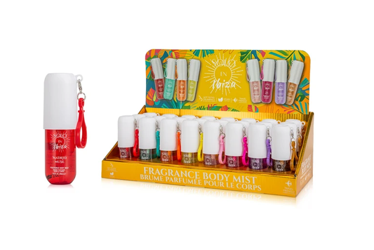 Solo En Ibiza Fragrance Body Mist 1oz With Keychain 24/display