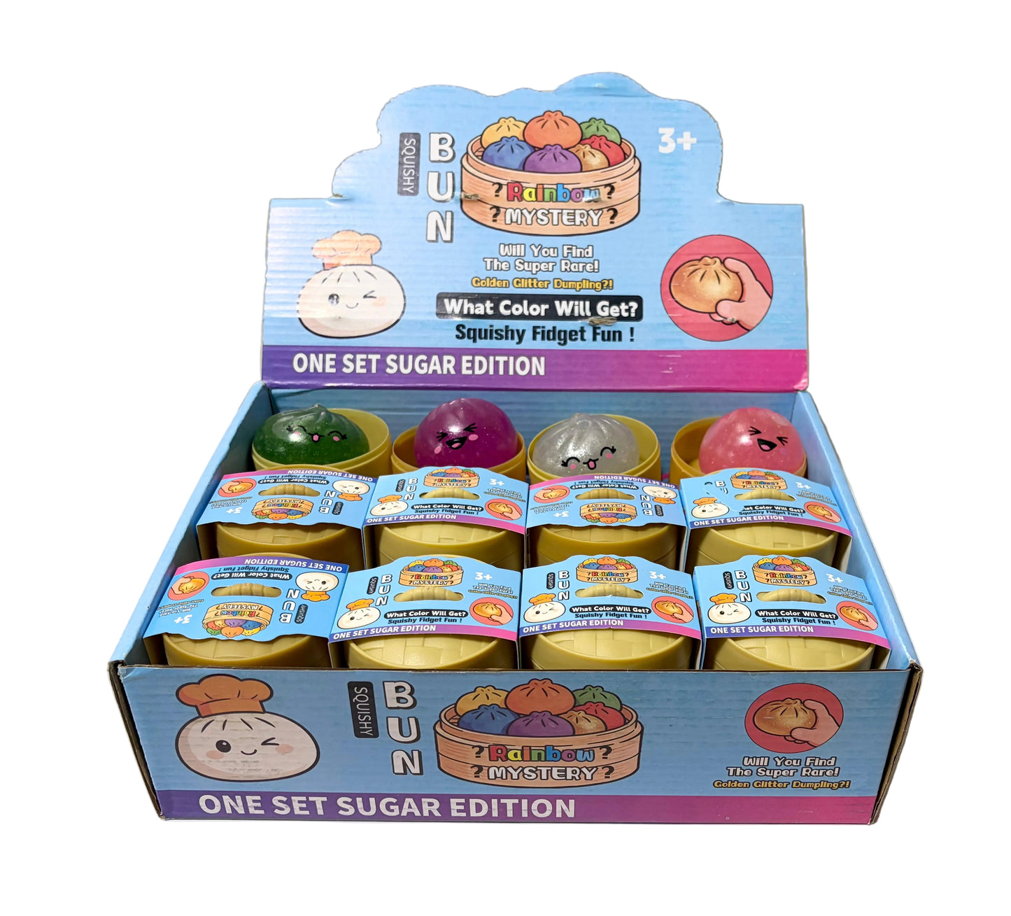 Squishy MINI Glitter Dumpling Toy 24/display