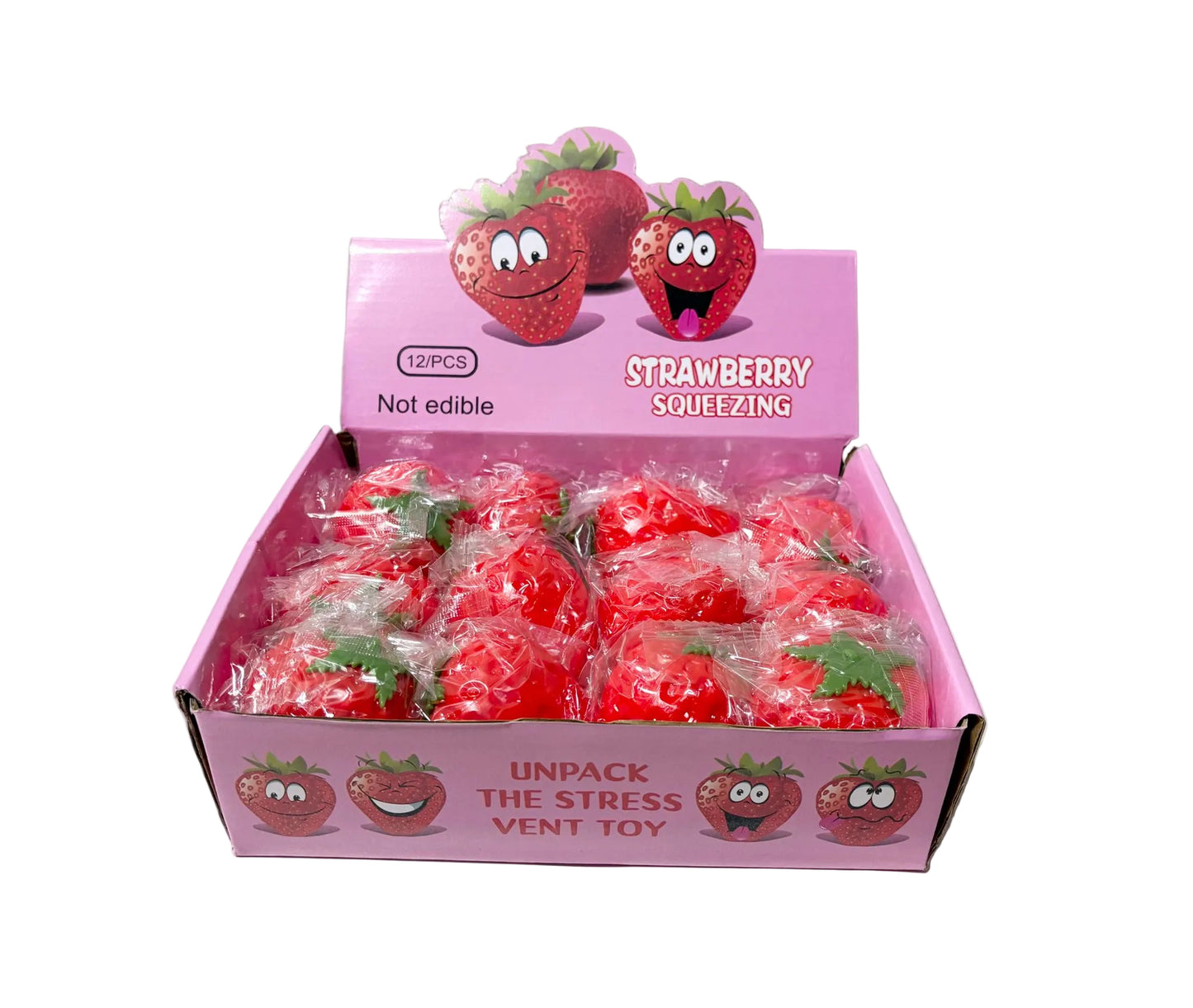 Squishy Strawberry Vent Toy 12/bx