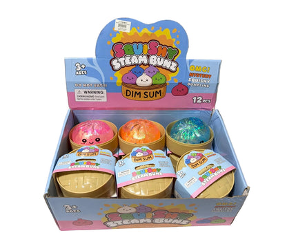 Squishy Glitter Dumpling Toy 12/display