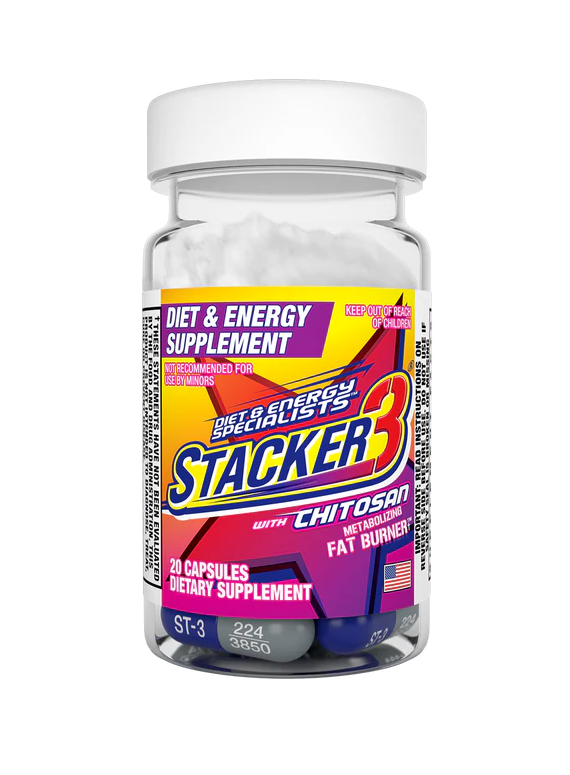 Stacker 3 Diet & Energy supplement 20/ct Bottles 12/bx