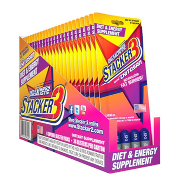 Stacker 3 Diet & Energy supplement 4/ct 24/bx