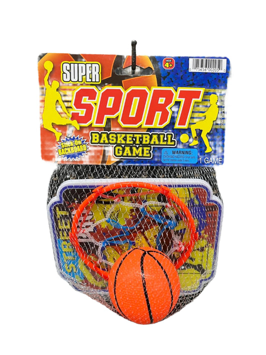 Super Sport basketball game set with hoop and ball 