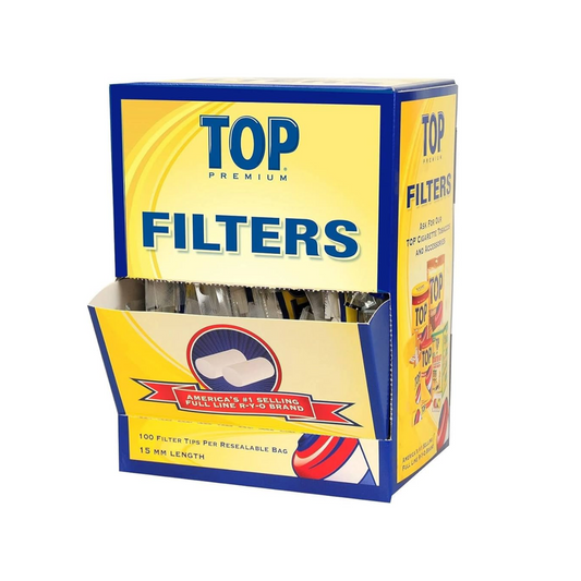 TOP 15MM Length 100ct Filter Tips 30/Bags