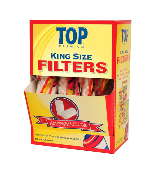 TOP King Size 200ct Filter Tips 16/Bags